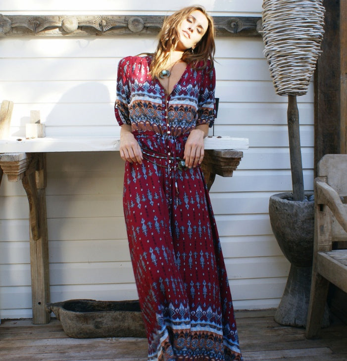 Robe longue bohème