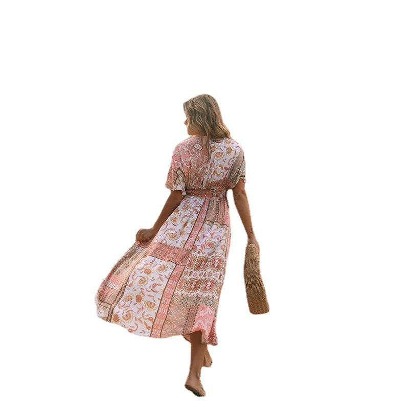 Robe imprimée printemps