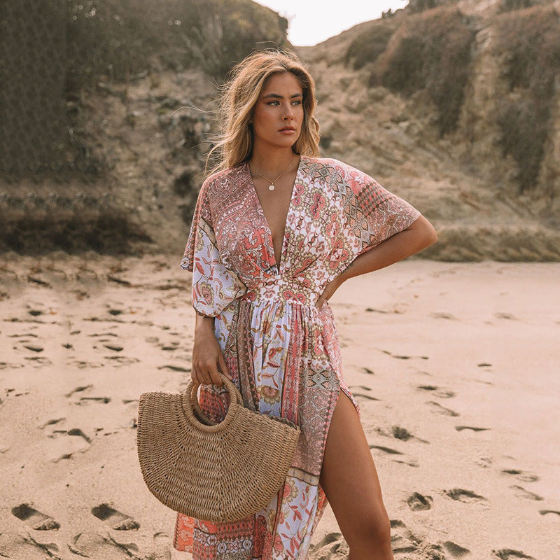 Robe imprimée printemps