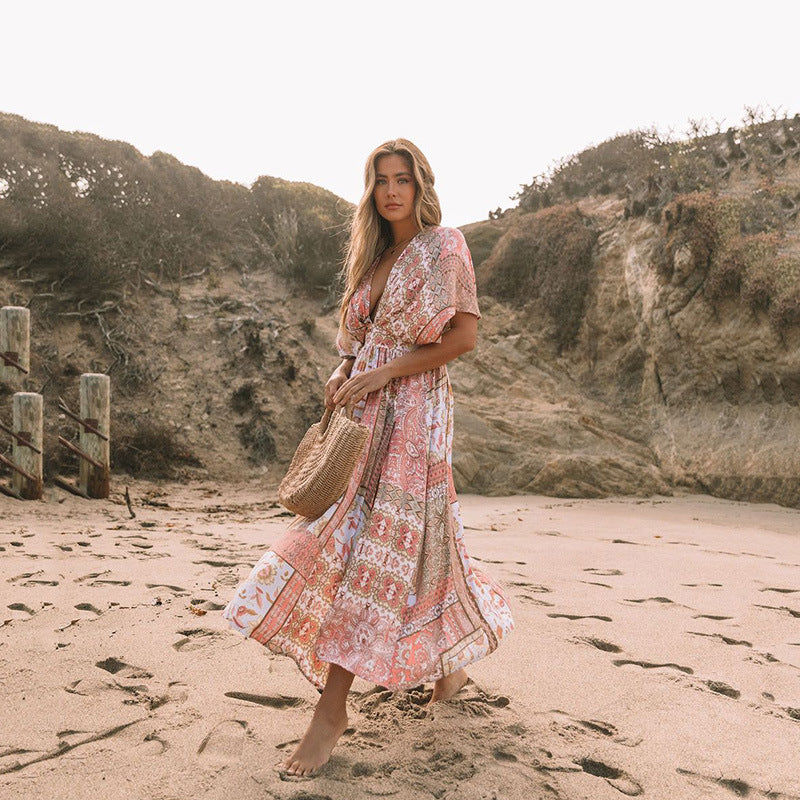 Robe imprimée printemps