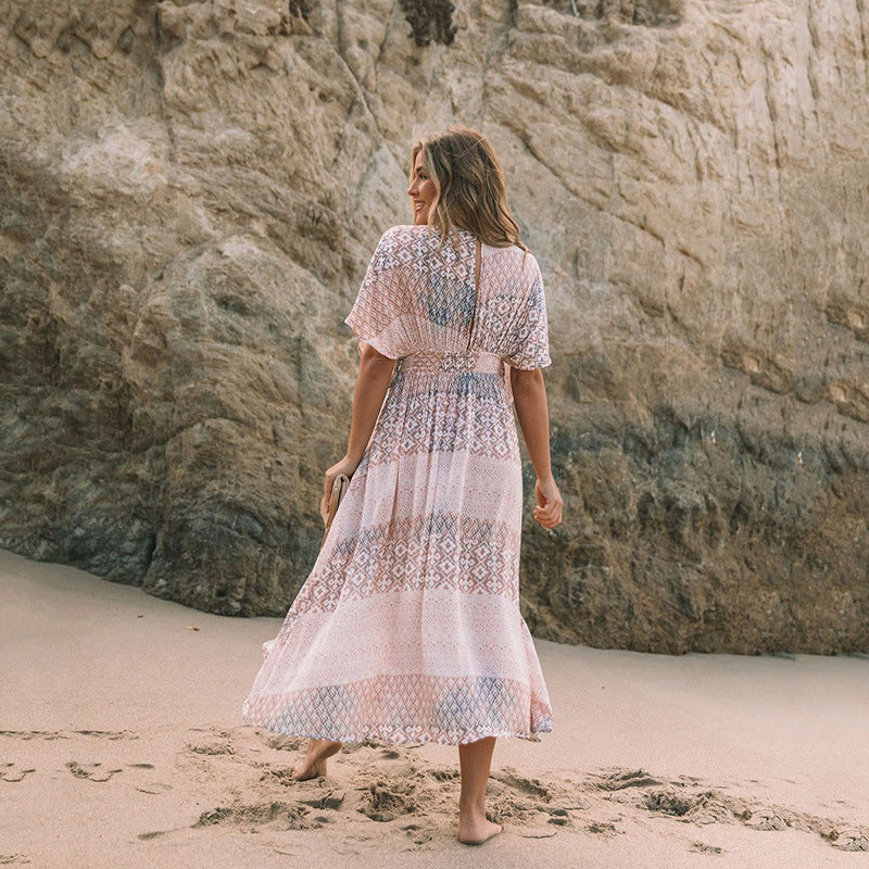 Robe imprimée printemps