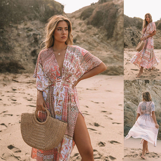 Robe imprimée printemps