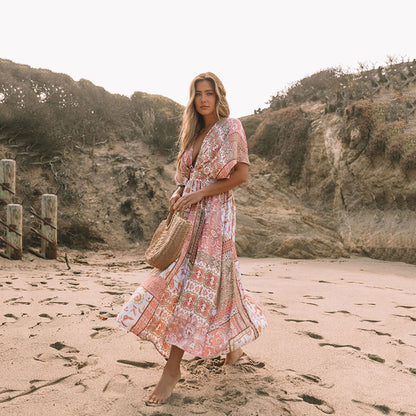 Robe imprimée printemps